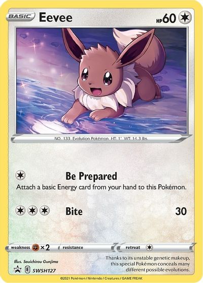 Eevee (SWSH127) [Sword & Shield: Black Star Promos] | Cracking-Singles