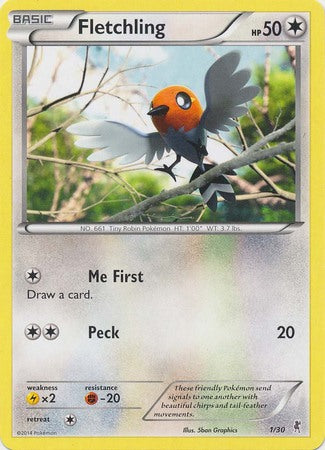 Fletchling (1/30) [XY: Trainer Kit 1 - Bisharp] | Cracking-Singles