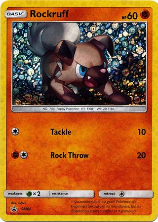 Rockruff (SM06) (General Mills Promo) [Sun & Moon: Black Star Promos] | Cracking-Singles