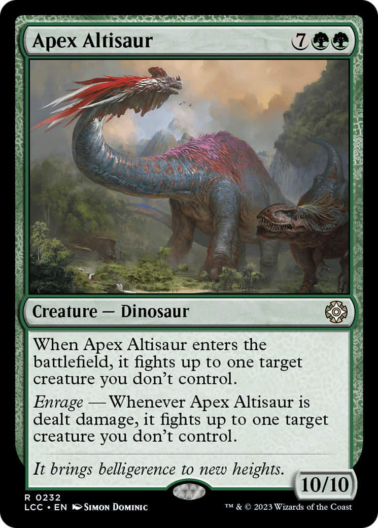 Apex Altisaur [The Lost Caverns of Ixalan Commander] | Cracking-Singles