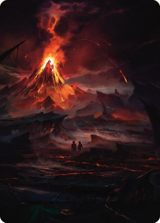 Valley of Gorgoroth Art Card [The Lord of the Rings: Tales of Middle-earth Art Series] | Cracking-Singles