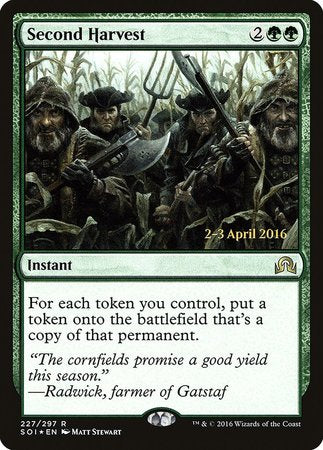 Second Harvest [Shadows over Innistrad Promos] | Cracking-Singles