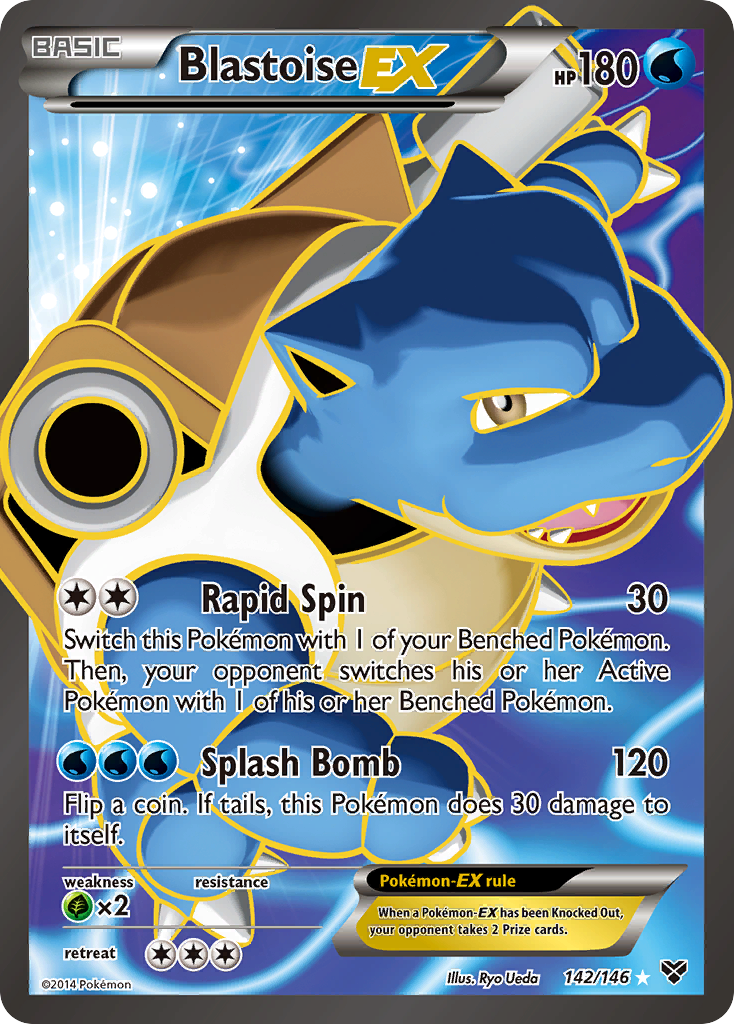 Blastoise EX (142/146) [XY: Base Set] | Cracking-Singles