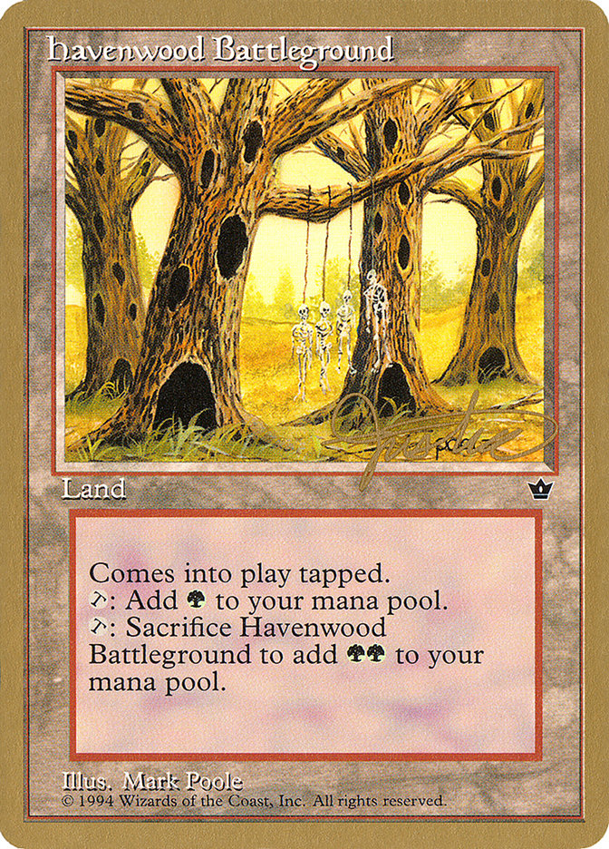 Havenwood Battleground (Mark Justice) [Pro Tour Collector Set] | Cracking-Singles