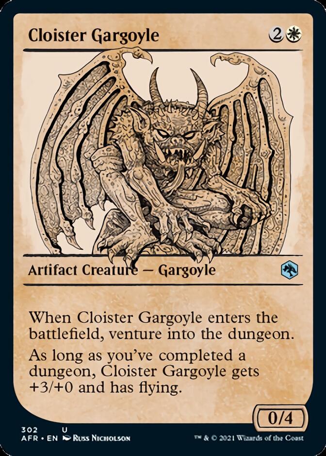 Cloister Gargoyle  (Showcase) [Dungeons & Dragons: Adventures in the Forgotten Realms] | Cracking-Singles