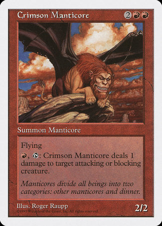 Crimson Manticore [Fifth Edition] | Cracking-Singles