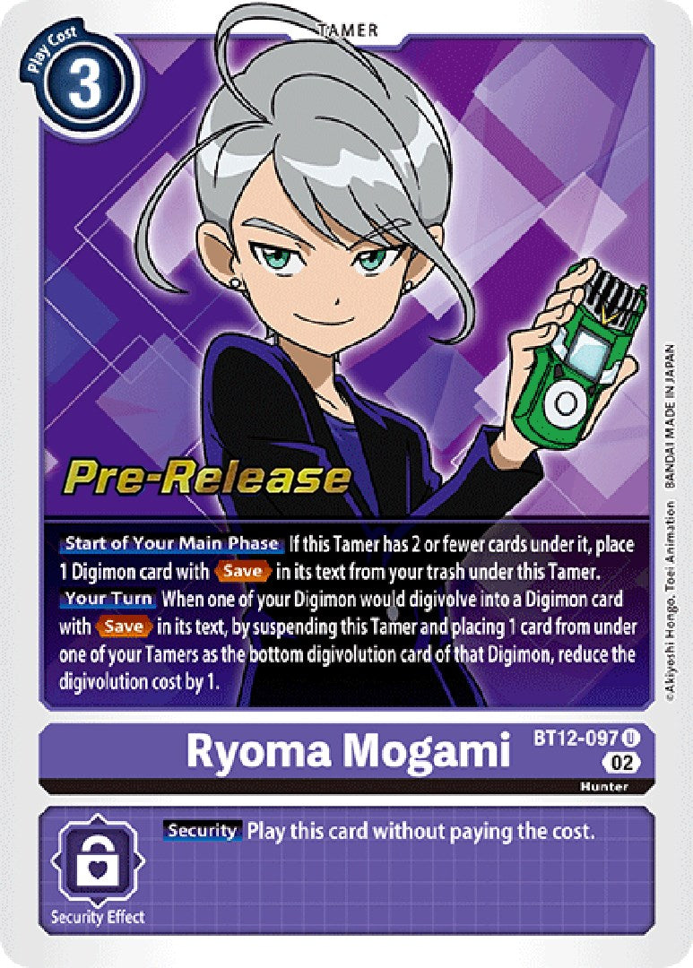 Ryoma Mogami [BT12-097] [Across Time Pre-Release Cards] | Cracking-Singles