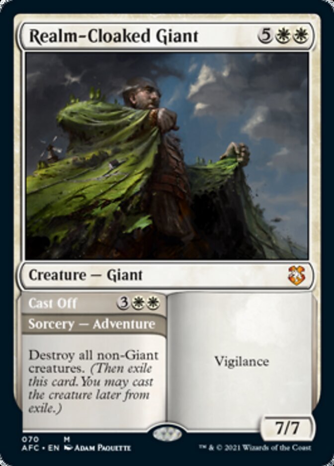 Realm-Cloaked Giant // Cast Off [Dungeons & Dragons: Adventures in the Forgotten Realms Commander] | Cracking-Singles