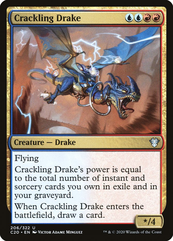 Crackling Drake [Commander 2020] | Cracking-Singles