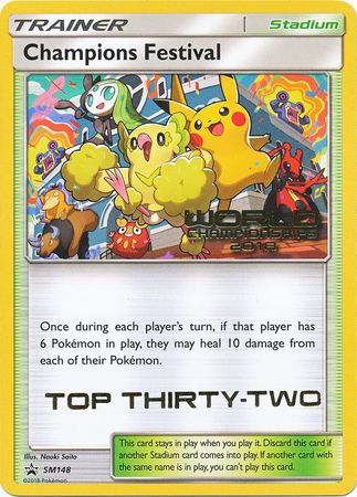 Champions Festival (SM148) (2018 Top Thirty Two) [Sun & Moon: Black Star Promos] | Cracking-Singles