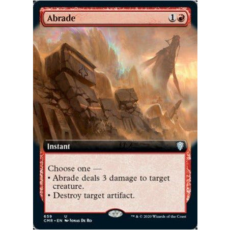 Abrade (Extended Art) [Commander Legends] | Cracking-Singles