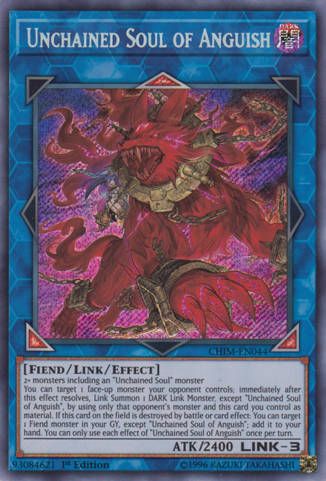 Unchained Soul of Anguish [CHIM-EN044] Secret Rare | Cracking-Singles