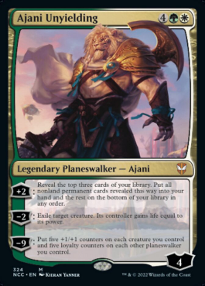 Ajani Unyielding [Streets of New Capenna Commander] | Cracking-Singles