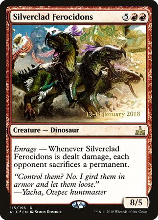 Silverclad Ferocidons [Rivals of Ixalan Promos] | Cracking-Singles