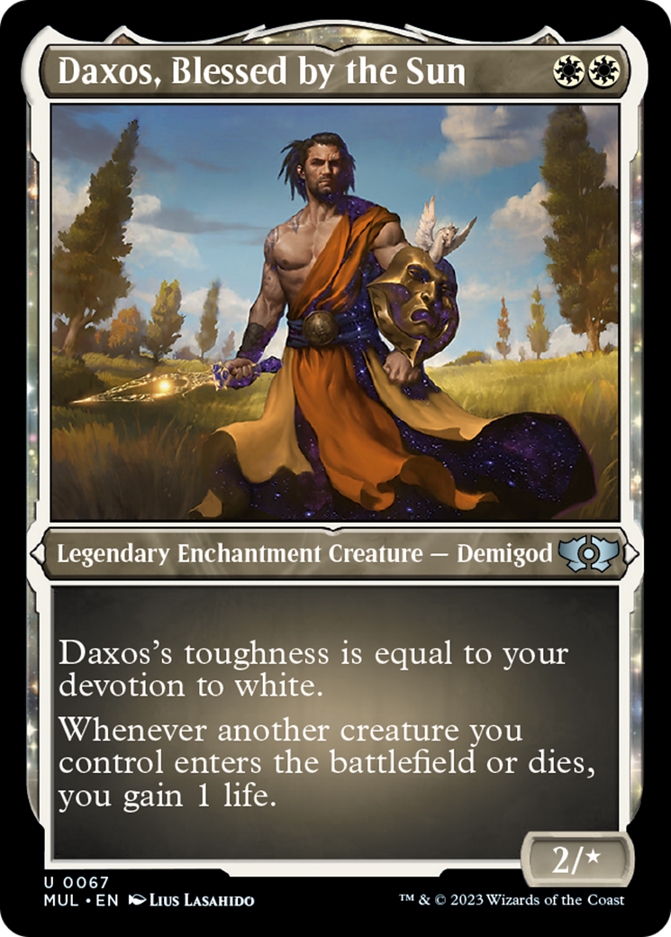 Daxos, Blessed by the Sun (Foil Etched) [Multiverse Legends] | Cracking-Singles