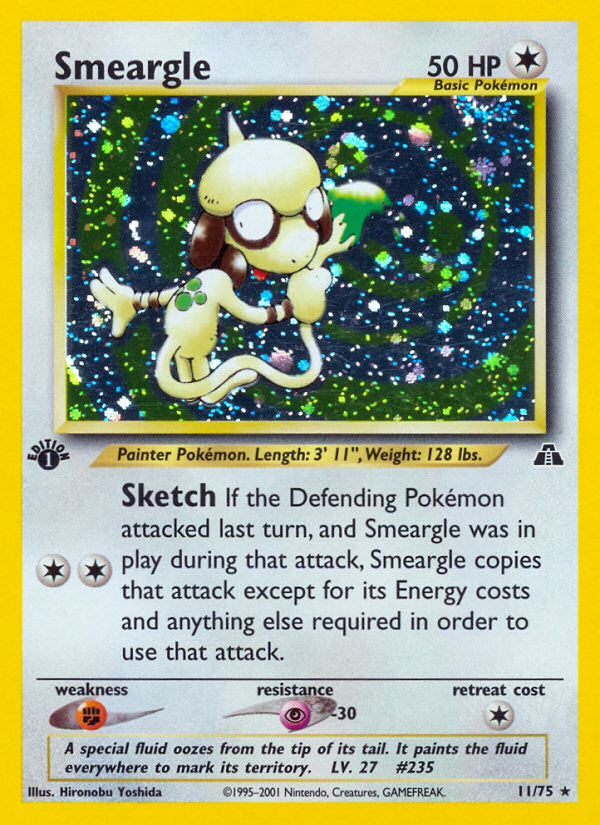 Smeargle (11/75) [Neo Discovery 1st Edition] | Cracking-Singles