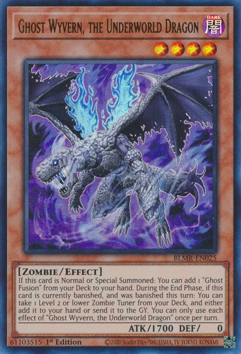 Ghost Wyvern, the Underworld Dragon [BLMR-EN025] Ultra Rare | Cracking-Singles