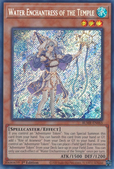 Water Enchantress of the Temple [BLMR-EN065] Secret Rare | Cracking-Singles