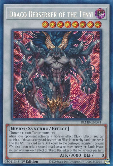 Draco Berserker of the Tenyi [BLMR-EN074] Secret Rare | Cracking-Singles