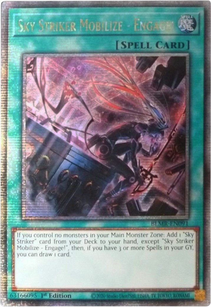 Sky Striker Mobilize - Engage! [BLMR-EN091] Quarter Century Secret Rare | Cracking-Singles