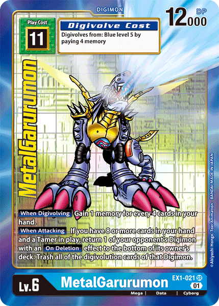 MetalGarurumon [EX1-021] (Alternate Art) [Classic Collection] | Cracking-Singles