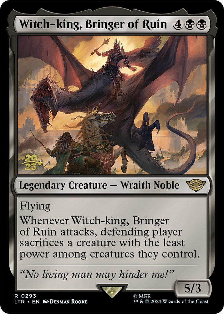 Witch-king, Bringer of Ruin [The Lord of the Rings: Tales of Middle-Earth Prerelease Promos] | Cracking-Singles