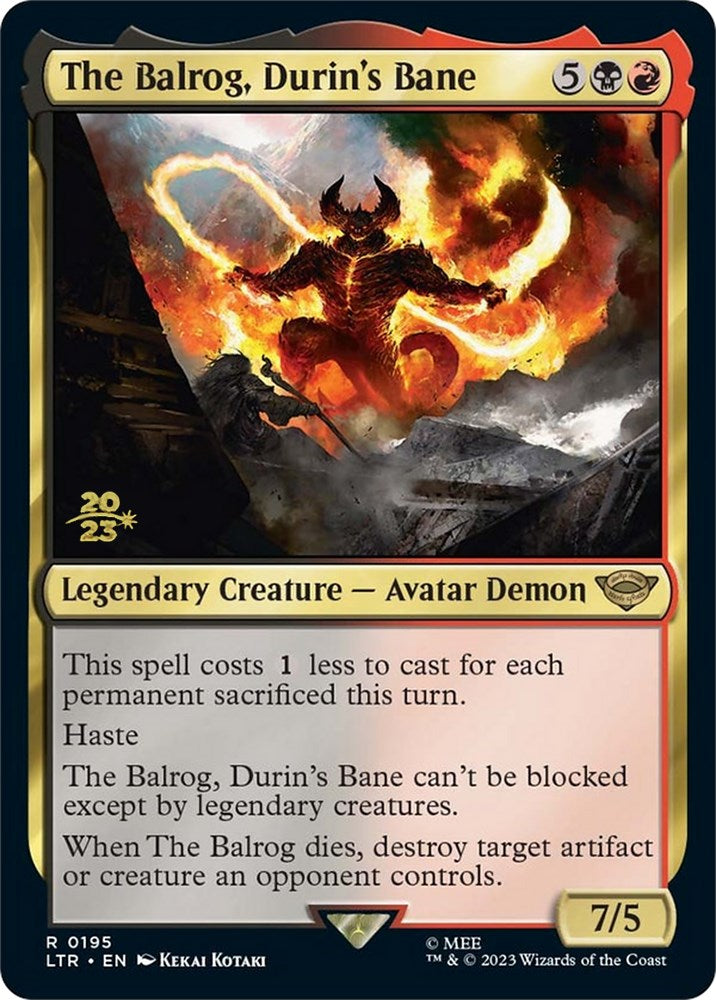 The Balrog, Durin's Bane [The Lord of the Rings: Tales of Middle-Earth Prerelease Promos] | Cracking-Singles