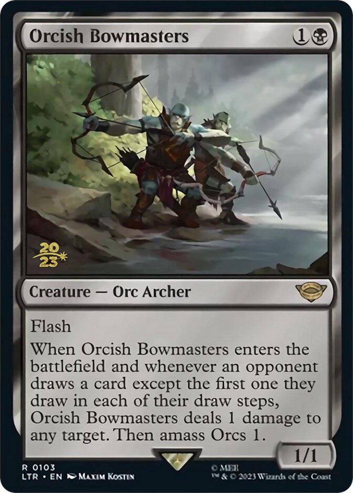 Orcish Bowmasters [The Lord of the Rings: Tales of Middle-Earth Prerelease Promos] | Cracking-Singles