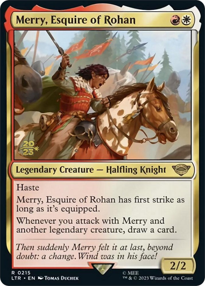 Merry, Esquire of Rohan [The Lord of the Rings: Tales of Middle-Earth Prerelease Promos] | Cracking-Singles