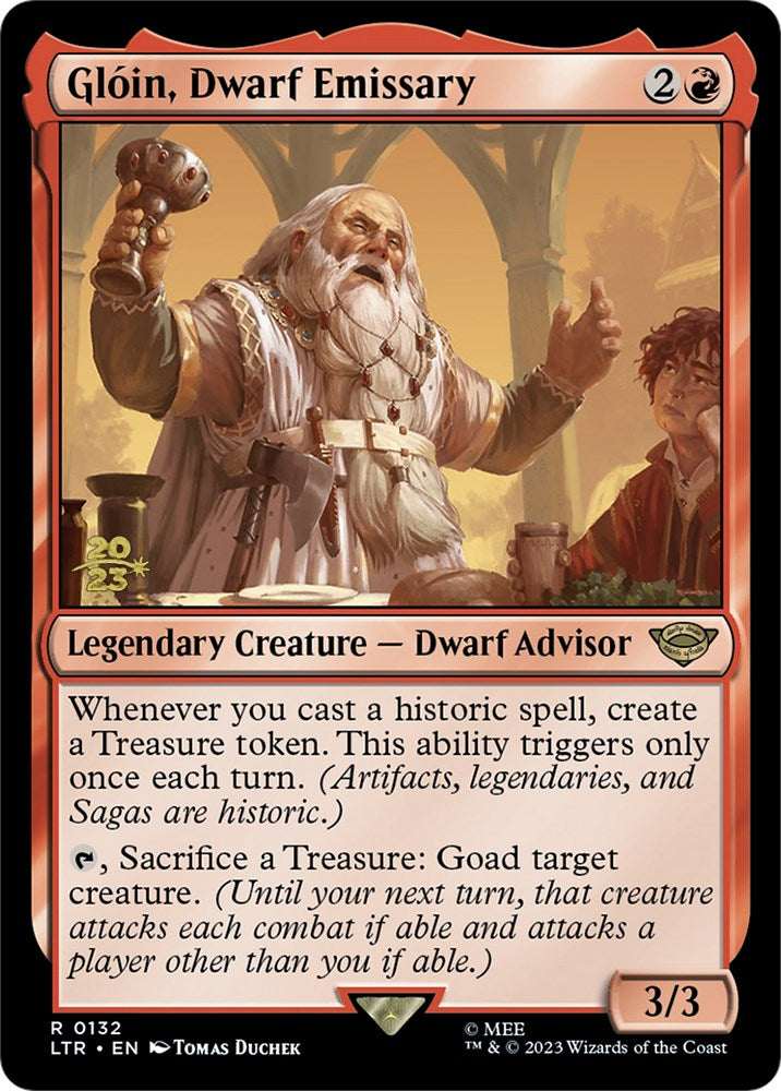 Gloin, Dwarf Emissary [The Lord of the Rings: Tales of Middle-Earth Prerelease Promos] | Cracking-Singles