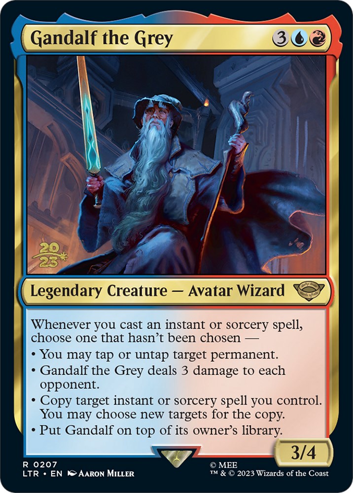 Gandalf the Grey [The Lord of the Rings: Tales of Middle-Earth Prerelease Promos] | Cracking-Singles