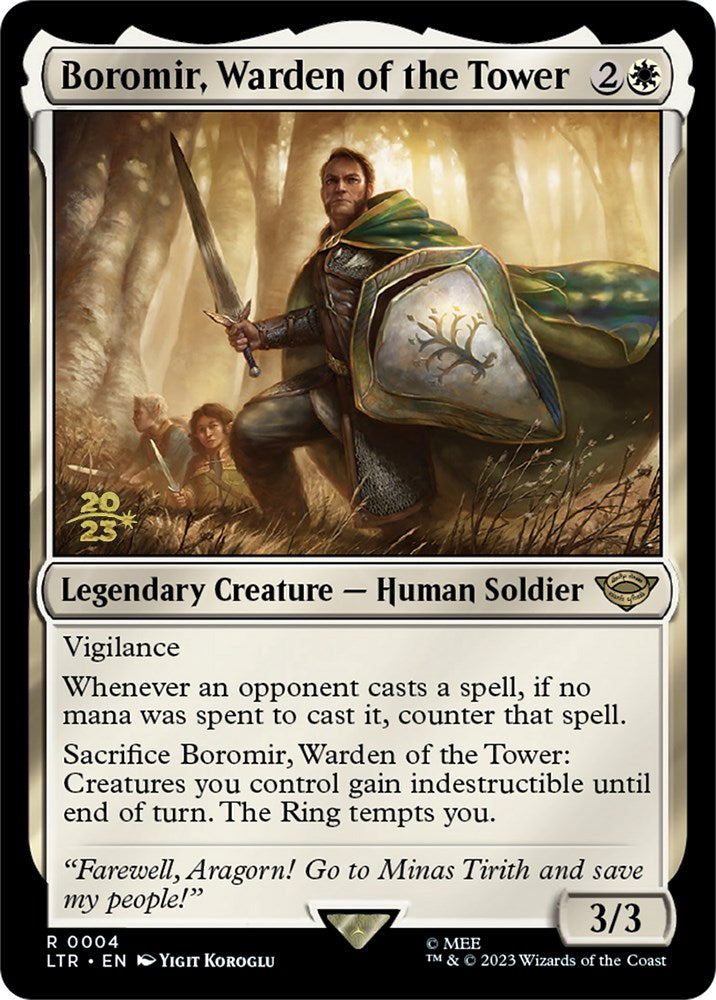 Boromir, Warden of the Tower [The Lord of the Rings: Tales of Middle-Earth Prerelease Promos] | Cracking-Singles