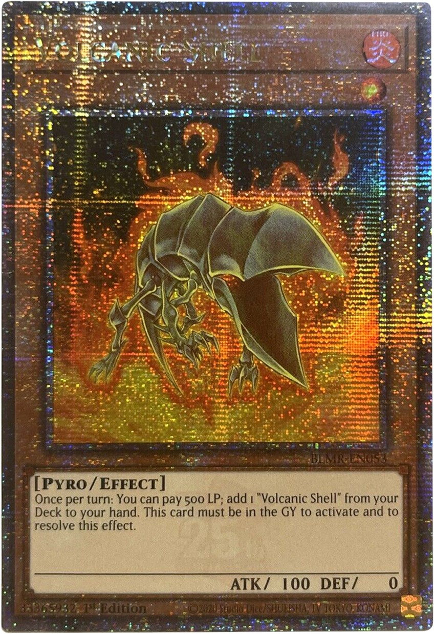 Volcanic Shell [BLMR-EN053] Quarter Century Secret Rare | Cracking-Singles