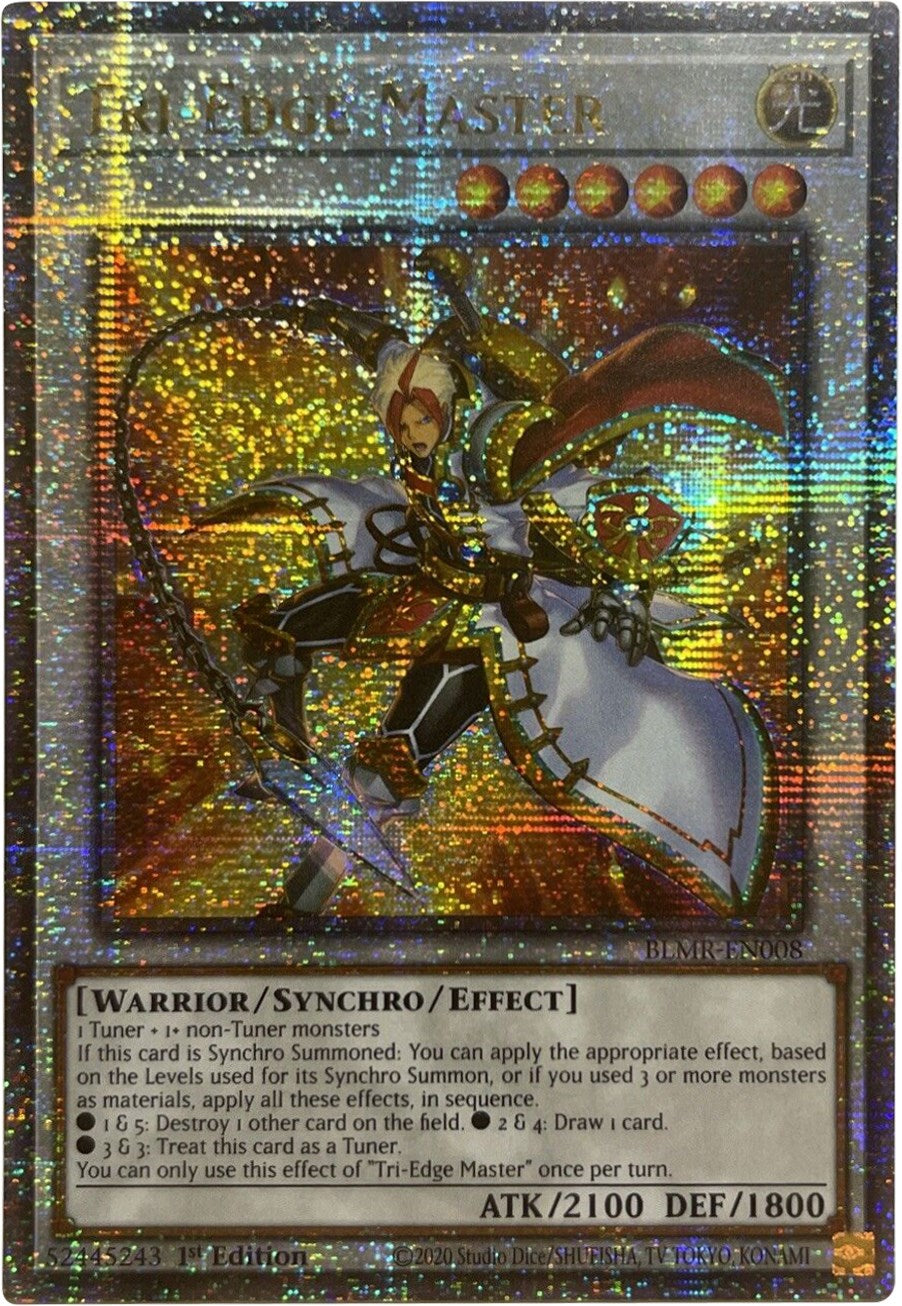 Tri-Edge Master [BLMR-EN008] Quarter Century Secret Rare | Cracking-Singles