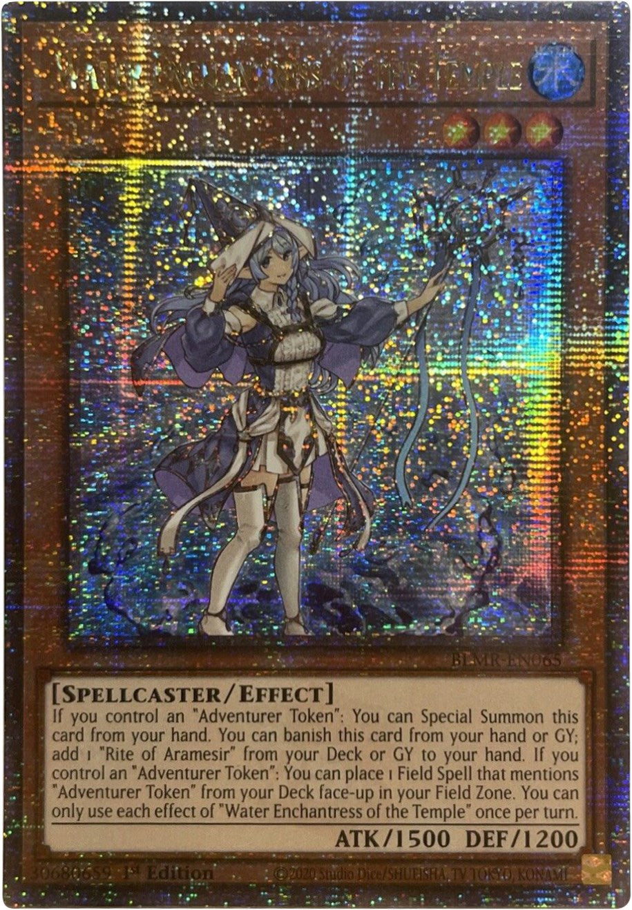 Water Enchantress of the Temple [BLMR-EN065] Quarter Century Secret Rare | Cracking-Singles