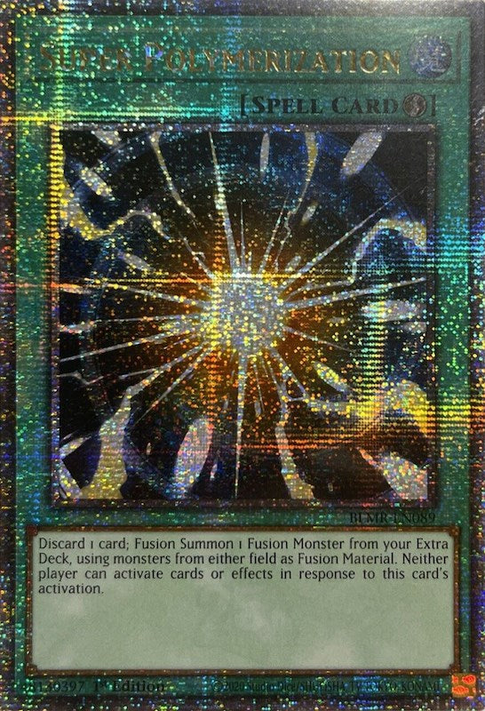 Super Polymerization [BLMR-EN089] Quarter Century Secret Rare | Cracking-Singles