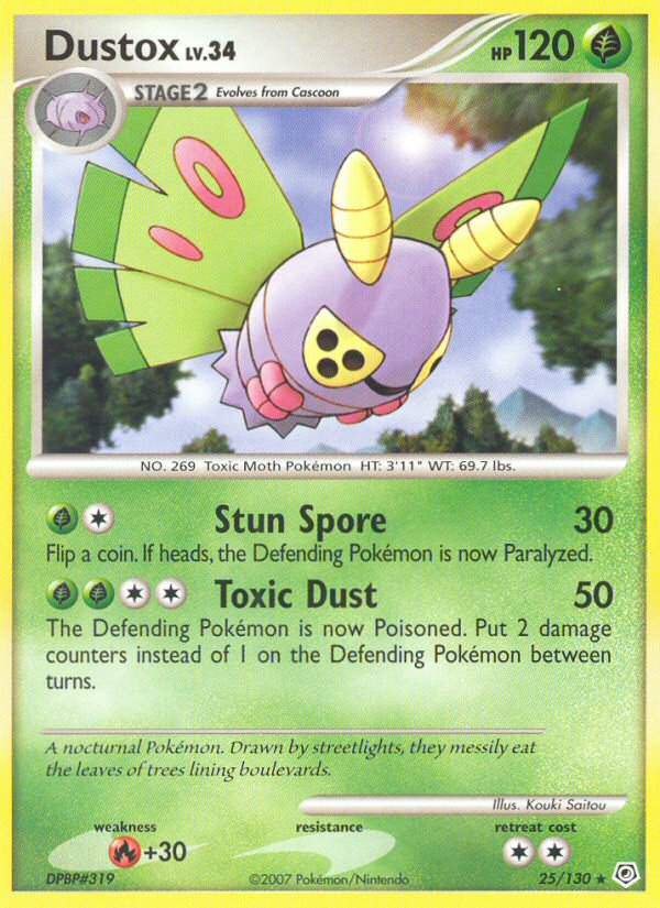 Dustox (25/130) [Diamond & Pearl: Base Set] | Cracking-Singles