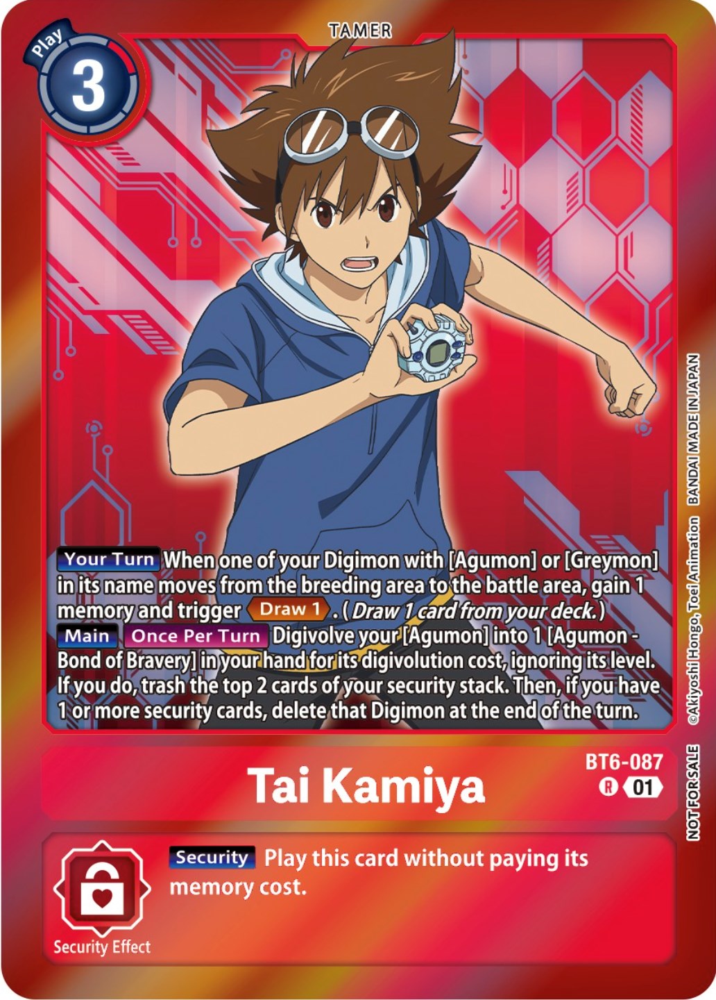 Tai Kamiya [BT6-087] (Event Pack 5) [Double Diamond Promos] | Cracking-Singles