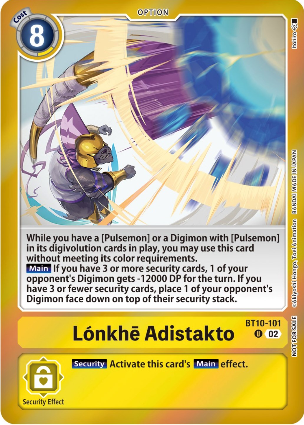 Lonkhe Adistakto [BT10-101] (Event Pack 5) [Xros Encounter Pre-Release Cards] | Cracking-Singles