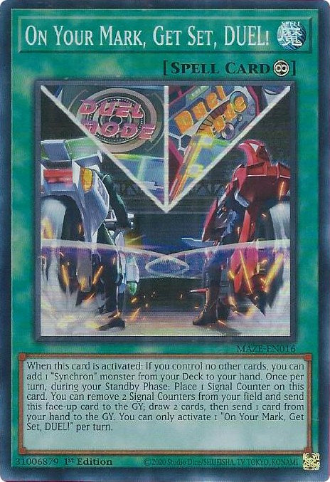 On Your Mark, Get Set, DUEL! [MAZE-EN016] Super Rare | Cracking-Singles