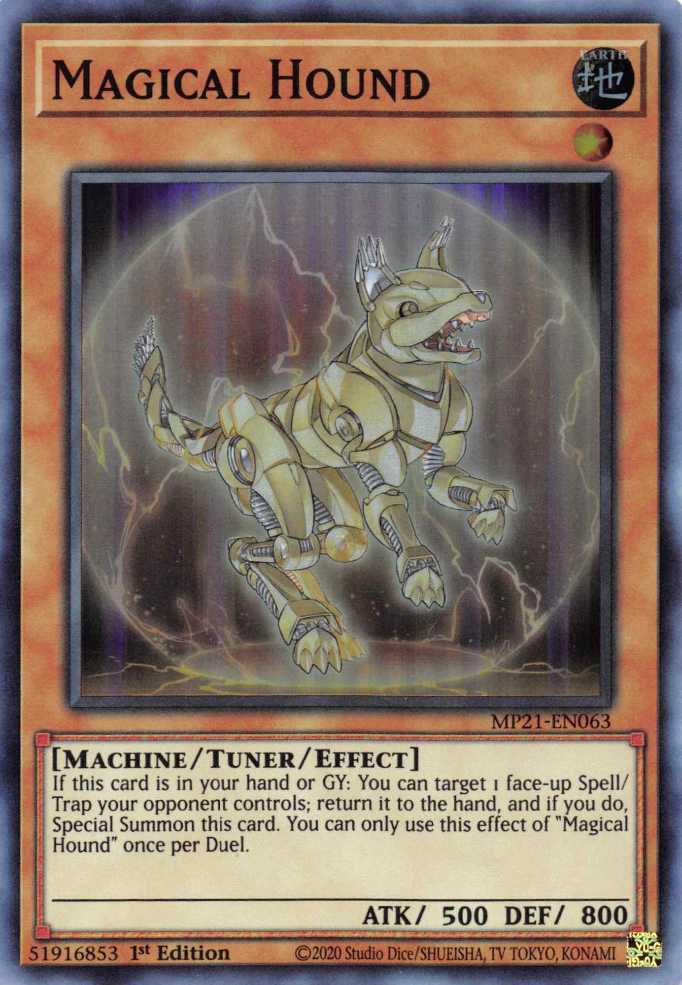 Magical Hound [MP21-EN063] Super Rare | Cracking-Singles