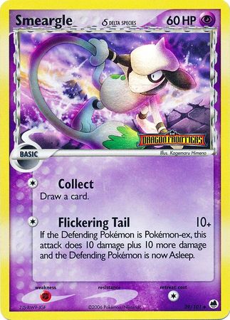 Smeargle (39/101) (Delta Species) (Stamped) [EX: Dragon Frontiers] | Cracking-Singles