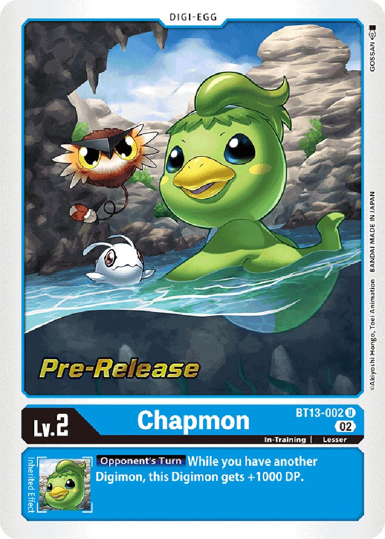 Chapmon [BT13-002] [Versus Royal Knight Booster Pre-Release Cards] | Cracking-Singles