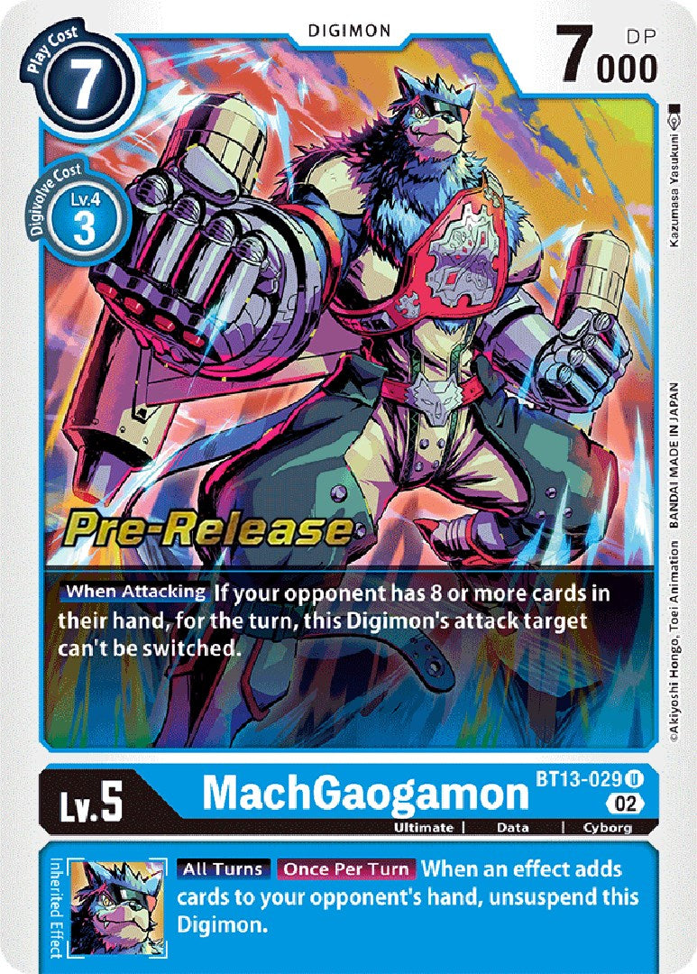 MachGaogamon [BT13-029] [Versus Royal Knight Booster Pre-Release Cards] | Cracking-Singles