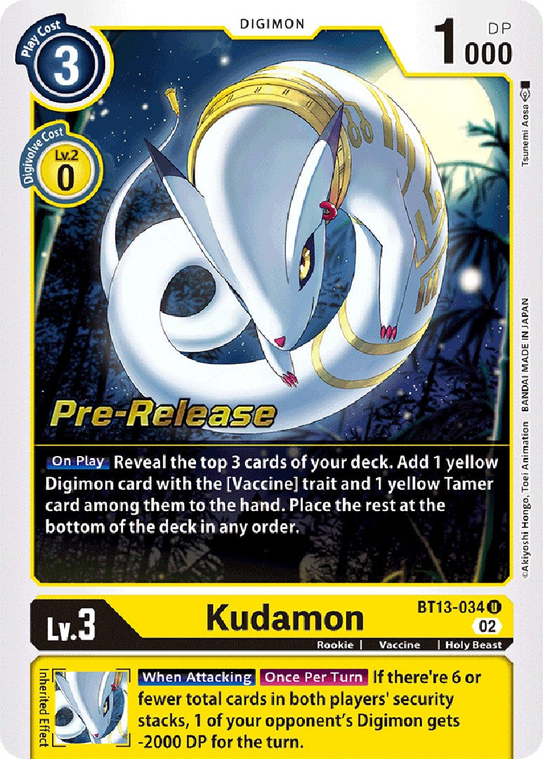 Kudamon [BT13-034] [Versus Royal Knight Booster Pre-Release Cards] | Cracking-Singles