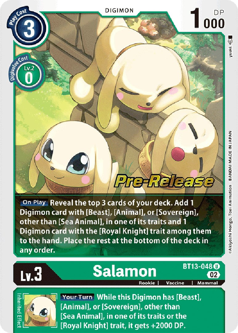 Salamon [BT13-048] [Versus Royal Knight Booster Pre-Release Cards] | Cracking-Singles