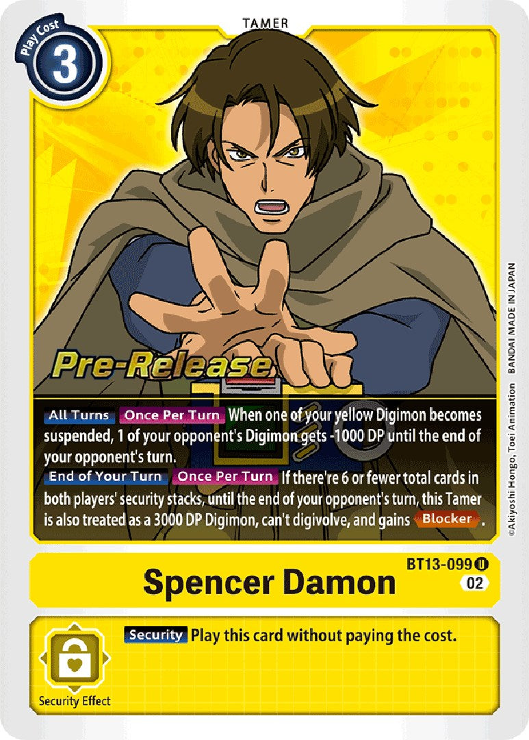 Spencer Damon [BT13-099] [Versus Royal Knight Booster Pre-Release Cards] | Cracking-Singles