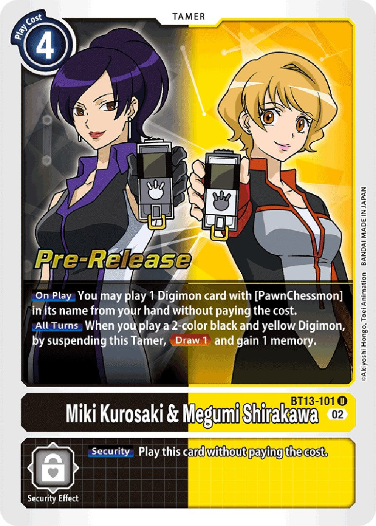 Miki Kurosaki & Megumi Shirakawa [BT13-101] [Versus Royal Knight Booster Pre-Release Cards] | Cracking-Singles