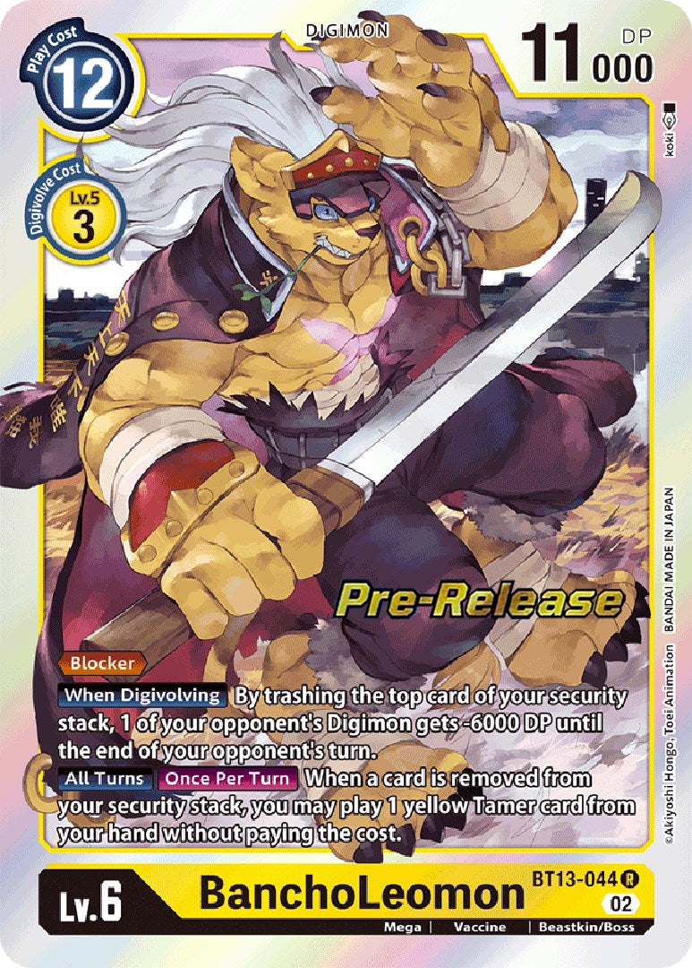 BanchoLeomon [BT13-044] [Versus Royal Knight Booster Pre-Release Cards] | Cracking-Singles