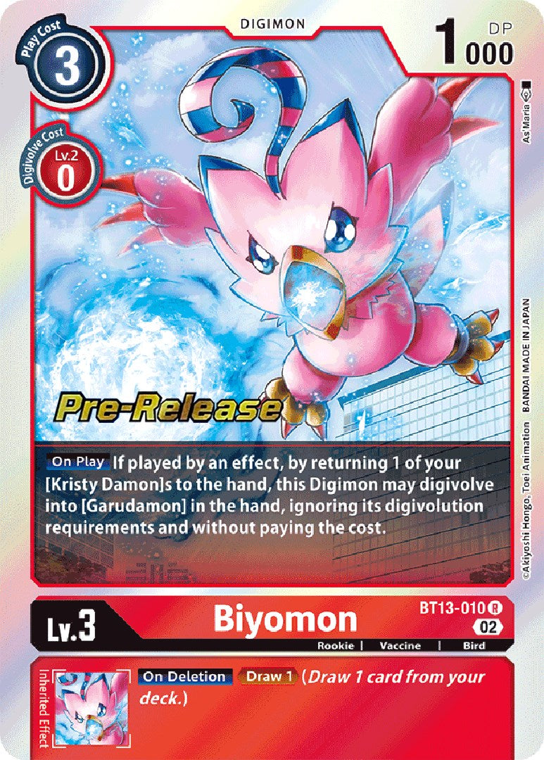 Biyomon [BT13-010] [Versus Royal Knight Booster Pre-Release Cards] | Cracking-Singles